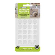 Slipstick Premium kastdeurbumpers 1/2 ronde doorzichtige zelfklevende pads Kaststoppers Rubberen bumpers voor lades Kasten Snijplanken Glazen bladen