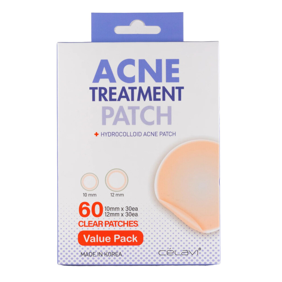 ?A????T??? Celavi Celavi Acne Spot Treatment Hydrocolloid Patch (Acne Treatment 60 Count)