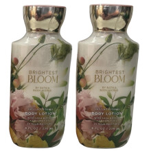 Loci   n corporal Bath & Body Works Brightest Bloom, 8 onzas cada una, paquete de 2