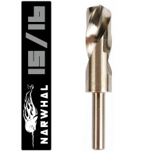 15/16 Cobalt Drill Bits - 1 Pack - 6 Inch Length - M35 Cobalt Drill Bits with Storage Case - Perfect Drill Bits for Metal Hardened & Stainless Steel