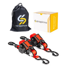 Strapinno visszahzhat racsnis hevederek 1 x 12 lb nagy teherbrs rgztoelemek, 1800 font trsi szilrdsg, mindegyik S kamp biztonsgi kapc