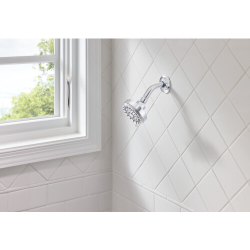 Moen Ignite Chrome Five-function Shower Head With 2.5 GPM High-Pressure Spray  20090 1