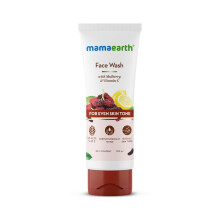 MAMAEARTH Gesichtsreiniger mit Maulbeere und Vitamin C 100 ml, reinigt sanft | Niacinamid