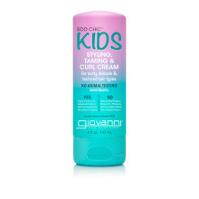 GIOVANNI Eco Chic Kids Styling Taming & Curl Cream - Kids Curl Cream  Kids Curly Hair Products  Curl Cream For Curly Hair Kids  For Curly  Delicate An