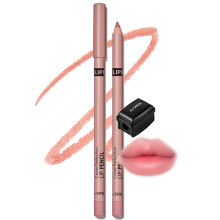 Thesaem Cover Perfection Lip Crayon - Slim Easy Blend & Overlip Makeup Making Creamy Matte Lip Linet durant avec une taille-creux intgre (02 ROSY)