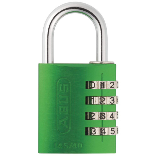 Abus Cadenas     combinaison r   initialisable ABUS 145/40 C, corps de 40 mm, vert