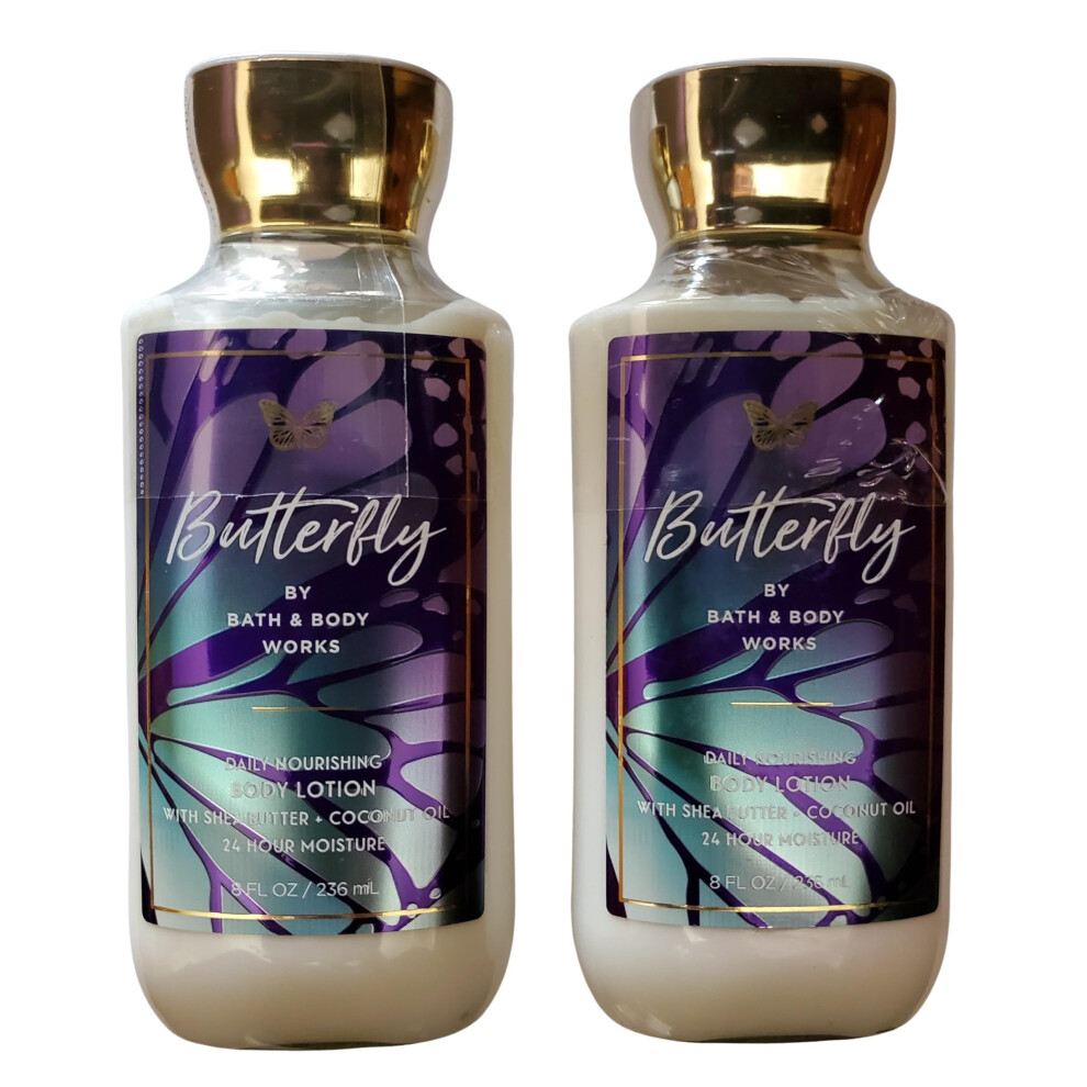 Bath & Body Works Butterfly Body Lotion 8 Ounces Each Pack Of 2 Packaging May Vary