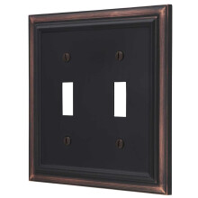 Amerelle 94TTVB Continental Wallplate 2 Toggle nttt fm regtett bronz 1 csomag