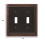 Amerelle 94TTVB Continental Wallplate 2 Toggle Cast Metal Aged Bronze 1-Pack 3