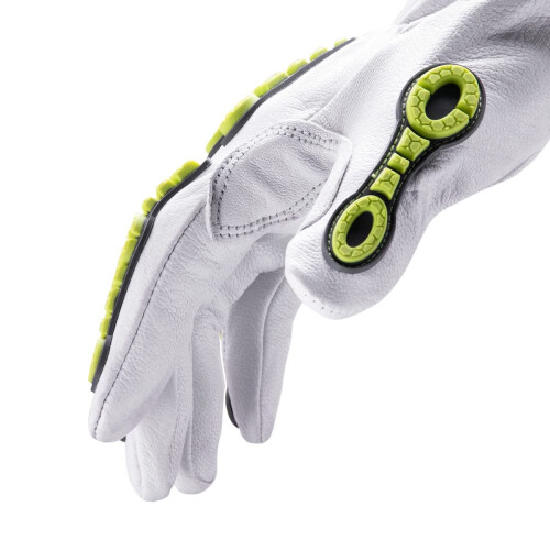 HexArmor Cut-Resistant Impact Protection Leather Work Gloves | Chrome Series? 4080 | Medium 2