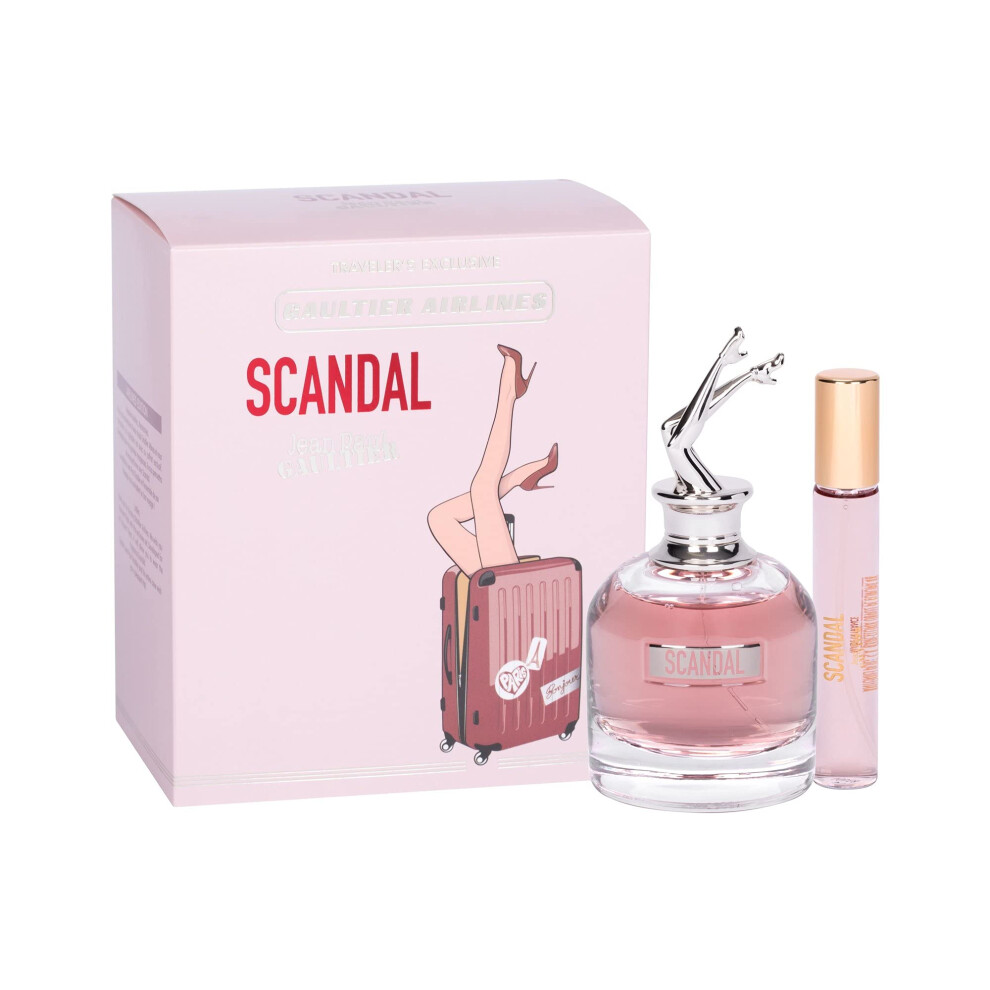 Jean Paul Gaultier Scandal 2-Pieces Travel Set for Women (2.7 Oz Eau De Parfume Spray + 0.68 Oz Eau De Parfume Spray)