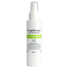 Soapstones Lemon Tea Tree Toner - 120ml - Soothing Witch Hazel Toner for Face - Sustainable Skincare for Normal to Oily Skin Types