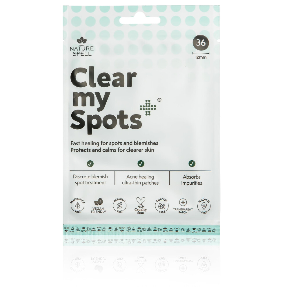 Nature Spell Pimple Patches Translucent Hydrocolloid Acne Spot Treatment Pack Of 36