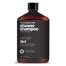 De glimlach van Goodfellas SAVAGE/CITRUS & BERGAMOT Luxe 3-in-1 body wash en haarshampoo voor mannen 17 Fluid Oz. - GEMAAKT IN ITALI?- Ruikt ongeloof
