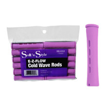 Soft 'N Style szalon haj E-Z Flow Cold Wave rudak 12 hossz lila HC-356LCLO