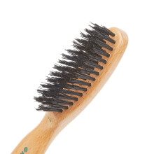 Kent V10 Vegan Boar Bristle Hair Brush and Beard Brush for Men, Eco Friendly Bristle Brush for Smoothing Hair, Taming Beards and Mustaches (Small)