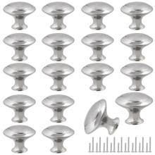 Romeda 18 Pieces Drawer Knobs 30mm Silver Cabinet Knobs Drawer Pulls and Knobs Dresser Knobs Kitchen Knobs Dresser Drawer Knobs Knobs for Cabin