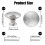 Romeda 18 Pieces Drawer Knobs 30mm Silver Cabinet Knobs Drawer Pulls and Knobs Dresser Knobs Kitchen Knobs Dresser Drawer Knobs Knobs for Cabin 2