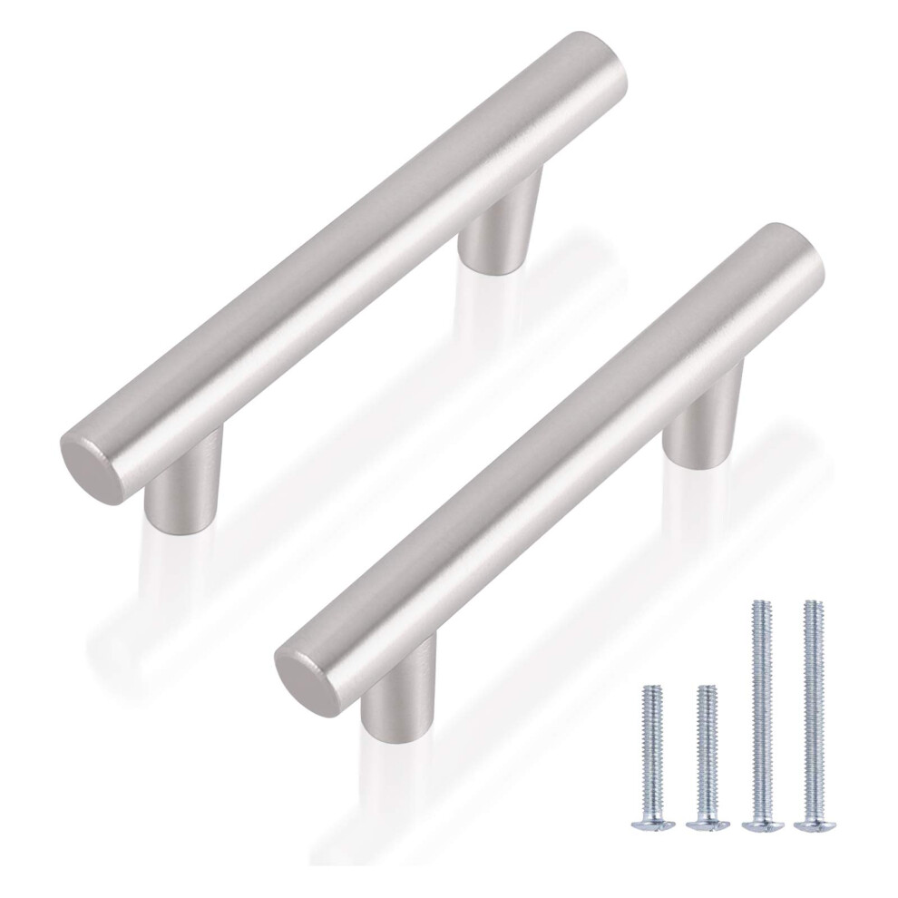 Gobrico 30 Pack Cabinet Pulls Brushed Nickel Cabinet Door Knobs 2-1/2"""" Hole Center Stainless Steel Cabinet Hardware for Bathroom Dresser Drawer-image-OPC-PGFMBXV-NEW