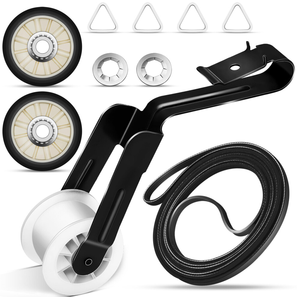Iococee Kit Di Riparazione Per Asciugatrice 4392065 Con Cinghia Per Tamburo Asciugatrice 341241, Puleggia Folle WP691366, Rullo Posteriore 349241T Compatibile Con Whirlpool Kenmore Roper Maytag Amana-image