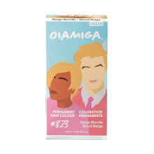 Oiamiga Beige Blonde Permanent Hair Dye Inclusive Hair Colour for All Hair Types Rapid Processing Made with Natural Ingredients Vegan and Cruelty