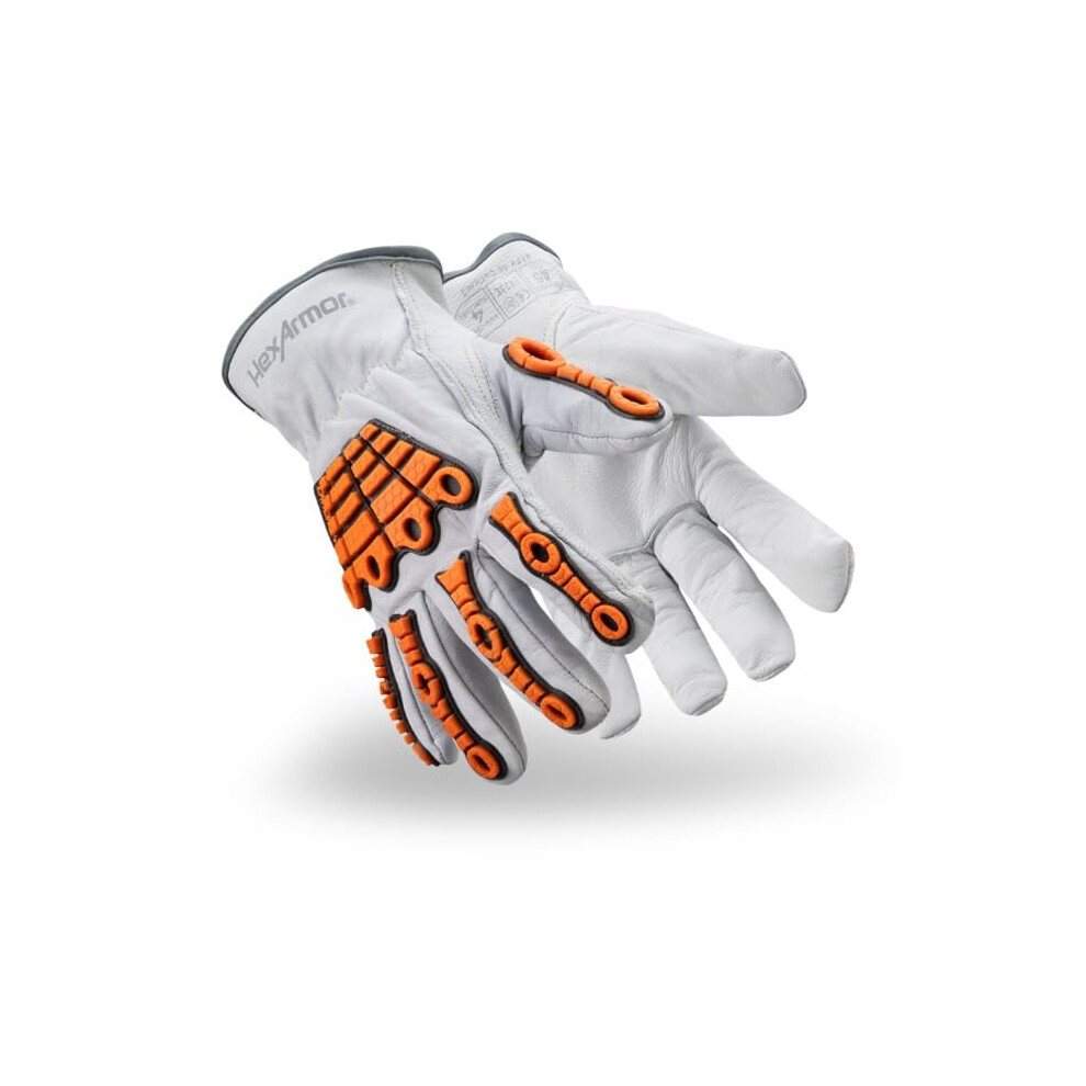 Photos - Safety Equipment HexArmor Cut And Heat Resistant Impact Protection Leather Work Gloves | Chrome SLT ? Series 4060 | XX-Large 4060-XXL (11) 