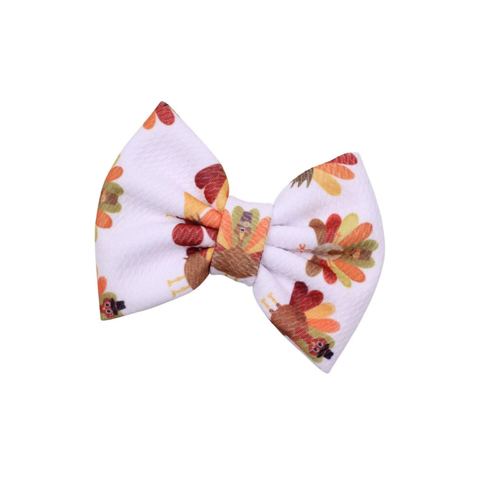 Thanksgiving Turkey Hair Clips Pingles Pour Les Bbs Filles Pingle Cheveux Gchage De Thanksgiving JHT02 (C1)-image