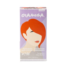 Oiamiga Tangerine Permanent Hair Dye Inclusive Hair Colour for All Hair Types Rapid Processing Made with Natural Ingredients Vegan and Cruelty Fr