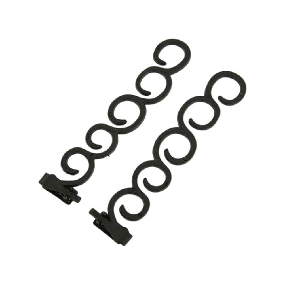 Rosojodg Unisex Black 1 Pair Diy Styling Ponytail Maker French Braid Tool - Braiding Hair Styling Clip For Women And Girls