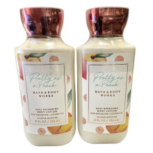 Bath & Body Works Pretty as a Peach Body Lotion 8 ounces per verpakking van 2