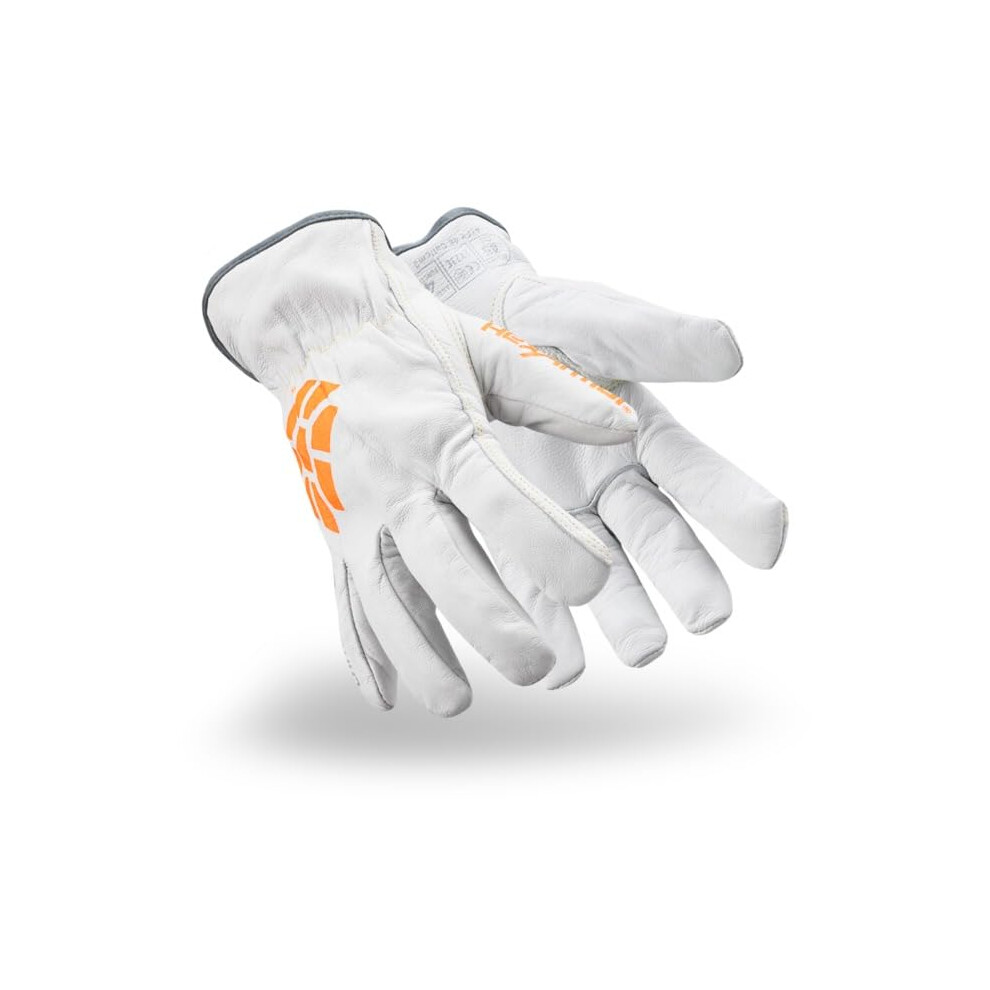 Gants de travail en cuir HexArmor r   sistants aux coupures et     la chaleur | Chrome SLT   ? S   rie 4061 | Taille L