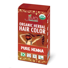 Polvere di henn? biologico Jiva per capelli - Colorante naturale biologico certificato puro al 100% - SENZA sostanze chimiche Kosher Vegan Cruelt