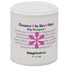 LIVING LIBATIONS - Biologische bloemen in haar haar droogshampoo | Natuurlijke, wild geplukte veganistische, schone schoonheid (50 ml)