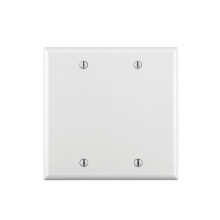 Leviton 88025 2-Gang Device No Device Blank Wallplate Szabvnyos Mret Termosztt Box Mount Fehr