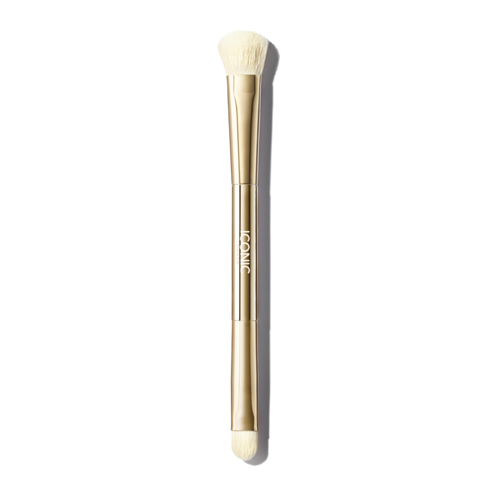 Iconisch Londen Cream Iconic London Concealer Duo Brush | Two Sided Makeup Brush Buff And Blend Perfect For Liquid And Products Cruelty Free