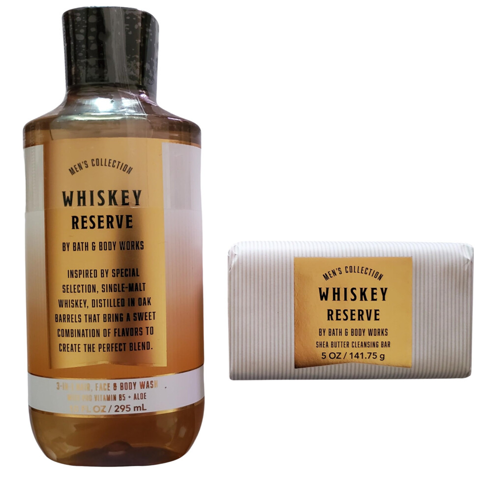 Bath & Body Works Whiskey Reserve 3-In-1 Haar-, Gesichts- Und K Rperwaschmittel Und Seife-image