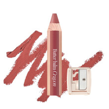 CLIO Butter Balm Crayon 2-i-1 L?be- og kindfarve, der kan bygges letv?gtscreme Blush Crayon L?bestift Makeup (010 MAPLE BRICK One Size)