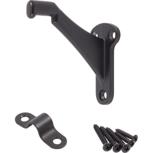 Support de rampe robuste Stone Harbor Hardware, noir mat 2