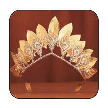 Gortin Gold Leaf Crown eskvoi fejpnt Goddess Halo Crown s Tiara menyasszonyi hercegno fejfedo jelmez fejfedo haj kiegsztok noknek