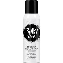 Punky Natural Color Highlights True Black Temporary Hair Color Fast-Drying Non-Sticky Travel Size Hair Dye for Instant Vivid Hair Color 3.5 oz