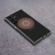 (QJ237-7, Samsung S21 Plus) Mandala Chakra Yoga Clear Case for Samsung Galaxy