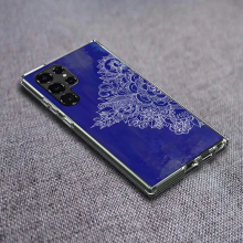 (QJ237-4, Samsung S21 Plus) Mandala Chakra Yoga Clear Case for Samsung Galaxy