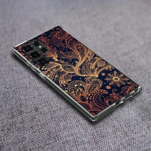 (QJ237-10, Samsung S21 Plus) Mandala Chakra Yoga Clear Case for Samsung Galaxy
