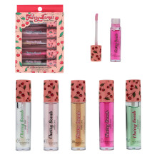EXPRESSIONS 5pc Lip Oil Set - Cherry Bomb Lip Oils Lip Healing Cherry Infused Lip Oil Collection with Precision Applicator Wand Everyday Lip Care an