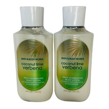 Bath & Body Works Coconut Lime Verbena Body Lotion 8 ounces per verpakking van 2