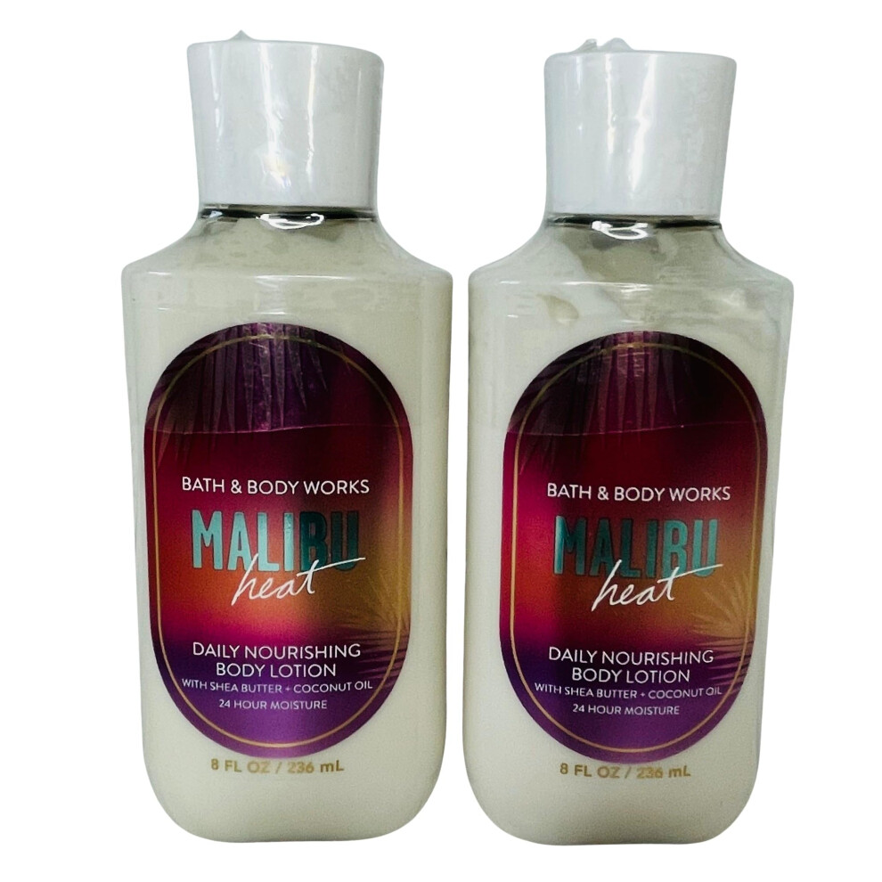 Lotion pour le corps Bath & Body Works Malibu Heat, 225 ml, paquet de 2
