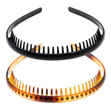 Ruihfas 2 stk Fashion Plastic Pandeb?nd T?nder Kam H?rb?nd H?rb?jle Tilbeh?r til kvinder piger