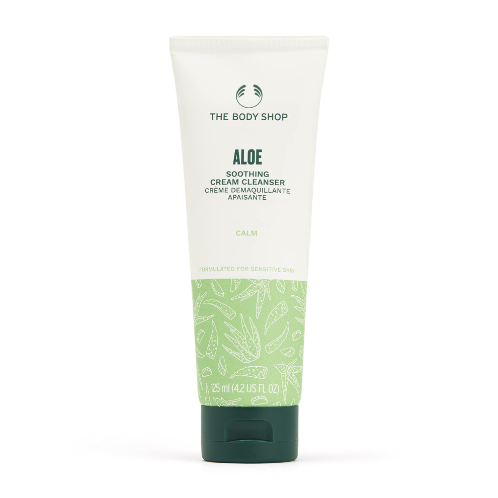 The Body Shop Aloe Vera Cream Cleanser  For Sensitive Skin  Vegan  125ml