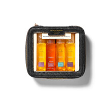 Aromatherapy Associates Mini Shower Oil Travel & Discovery Collection. 4 Premium Shower Oils (50ml each) and Handy Travel Case. Includes Revive De-St