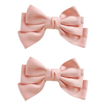 Xeahung 2 st Hrband Rosett Hrklmmor Rosa Band Rosettklmmor fr kvinnor Rosett Band Hrnlar Hstsvans Spnnband med rosett Metallklmmor Rose